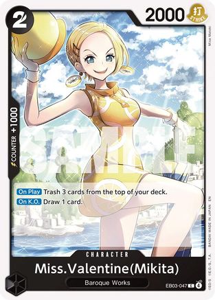 Miss.Valentine(Mikita) (EB03-047) - Extra Booster: One Piece Heroines Edition | Grognard Games