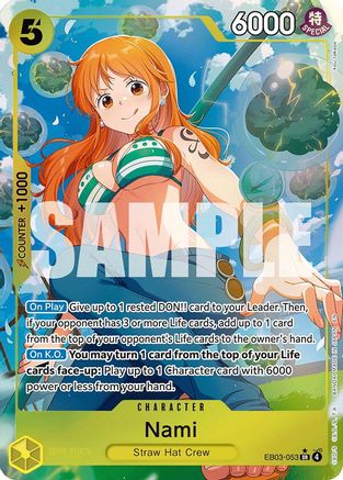 Nami (053) (Alternate Art) (EB03-053) - Extra Booster: One Piece Heroines Edition Foil | Grognard Games