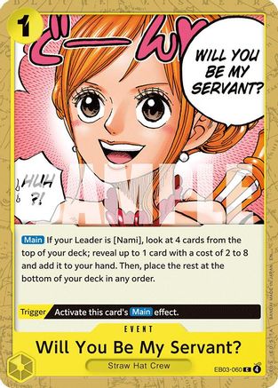 Will You Be My Servant? (EB03-060) - Extra Booster: One Piece Heroines Edition | Grognard Games