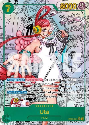 Uta (061) (Manga) (EB03-061) - Extra Booster: One Piece Heroines Edition Foil | Grognard Games