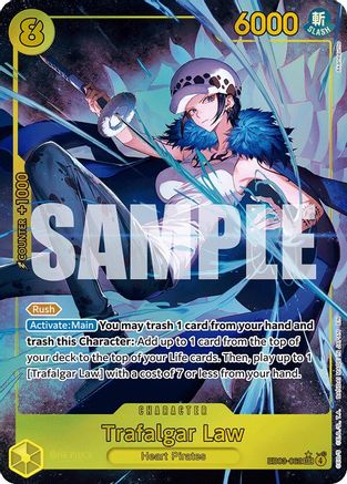 Trafalgar Law (Alternate Art) (EB03-062) - Extra Booster: One Piece Heroines Edition Foil | Grognard Games