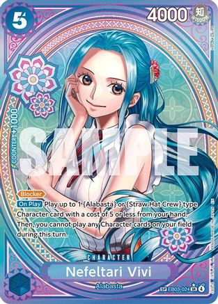 Nefeltari Vivi - 024 (SP) (EB03-024) - Extra Booster: One Piece Heroines Edition Foil | Grognard Games