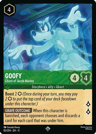 Goofy - Ghost of Jacob Marley (83/204) - Winterspell Cold Foil | Grognard Games