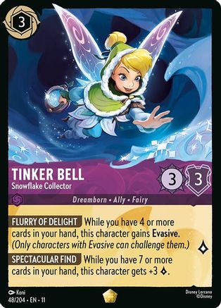 Tinker Bell - Snowflake Collector (48/204) - Winterspell Cold Foil | Grognard Games