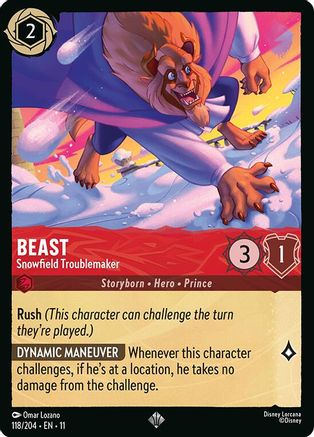 Beast - Snowfield Troublemaker (118/204) - Winterspell Cold Foil | Grognard Games