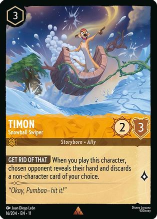 Timon - Snowball Swiper (16/204) - Winterspell Cold Foil | Grognard Games