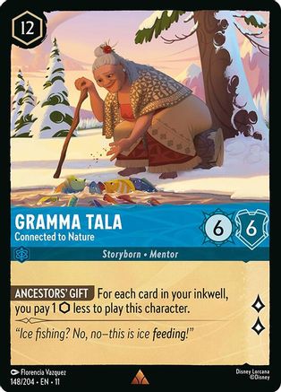 Gramma Tala - Connected to Nature (148/204) - Winterspell Cold Foil | Grognard Games