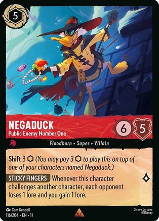 Negaduck - Public Enemy Number One (116/204) - Winterspell Cold Foil | Grognard Games