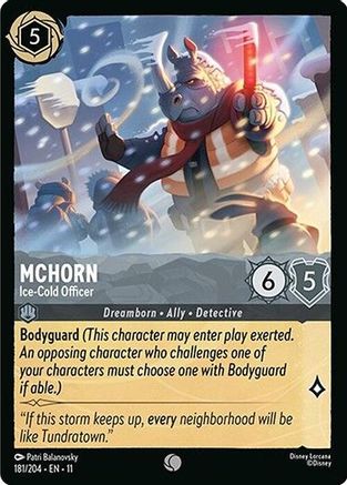McHorn - Ice-Cold Officer (181/204) - Winterspell Cold Foil | Grognard Games