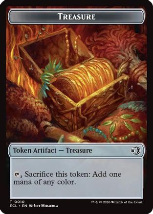 Treasure // Copy Double-Sided Token (ECC-10 // 1) - Commander: Lorwyn Eclipsed | Grognard Games