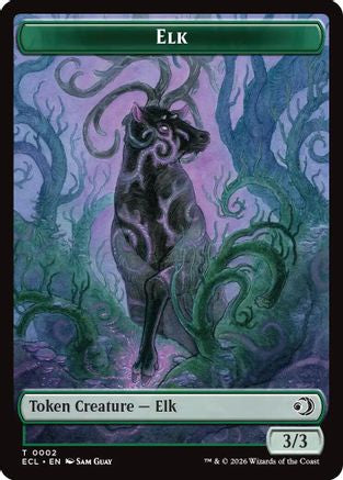 Elk // Mutavault Double-Sided Token (ECL-2 // 11) - Lorwyn Eclipsed Foil | Grognard Games