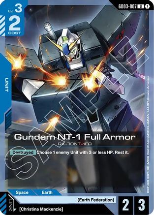 Gundam NT-1 Full Armor - Steel Requiem (GD03-007) | Grognard Games