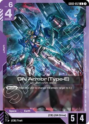 GN Armor (Type-E) - Steel Requiem (GD03-057) | Grognard Games