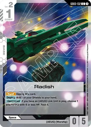Radish - Steel Requiem (GD03-132) | Grognard Games
