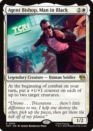 Agent Bishop, Man in Black (TMT-002) - Teenage Mutant Ninja Turtles Foil | Grognard Games