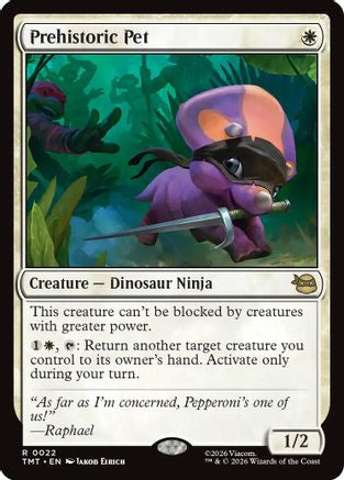 Prehistoric Pet (TMT-022) - Teenage Mutant Ninja Turtles Foil | Grognard Games