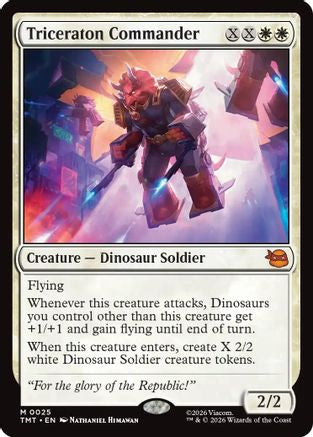 Triceraton Commander (TMT-025) - Teenage Mutant Ninja Turtles Foil | Grognard Games