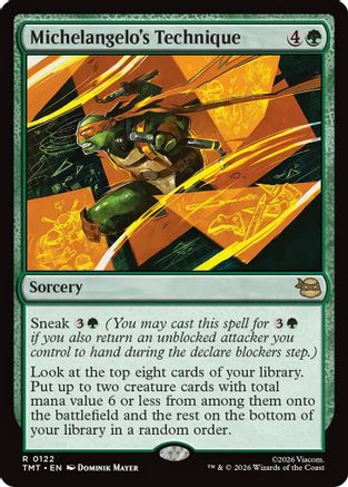 Michelangelo's Technique (TMT-122) - Teenage Mutant Ninja Turtles Foil | Grognard Games