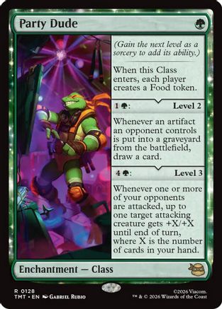Party Dude (TMT-128) - Teenage Mutant Ninja Turtles Foil | Grognard Games