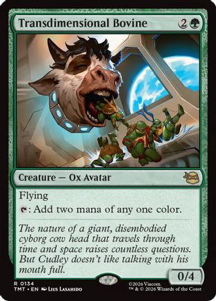Transdimensional Bovine (TMT-134) - Teenage Mutant Ninja Turtles Foil | Grognard Games