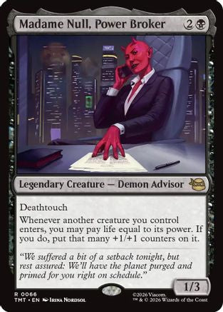 Madame Null, Power Broker (TMT-066) - Teenage Mutant Ninja Turtles Foil | Grognard Games