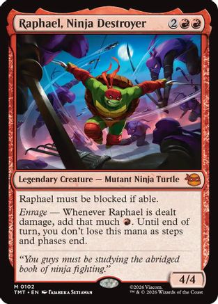 Raphael, Ninja Destroyer (TMT-102) - Teenage Mutant Ninja Turtles | Grognard Games