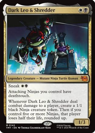 Dark Leo & Shredder (TMT-142) - Teenage Mutant Ninja Turtles Foil | Grognard Games