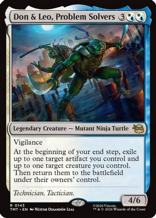 Don & Leo, Problem Solvers (TMT-143) - Teenage Mutant Ninja Turtles Foil | Grognard Games