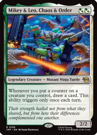 Mikey & Leo, Chaos & Order (TMT-157) - Teenage Mutant Ninja Turtles | Grognard Games