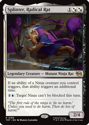 Splinter, Radical Rat (TMT-169) - Teenage Mutant Ninja Turtles Foil | Grognard Games