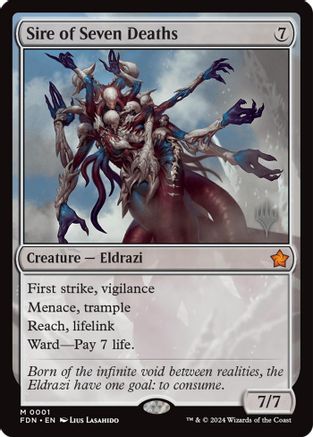 Sire of Seven Deaths (PPECL-001) - Promo Pack: Lorwyn Eclipsed Foil | Grognard Games
