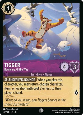 Tigger - Bouncing All the Way (37/204) - Winterspell | Grognard Games