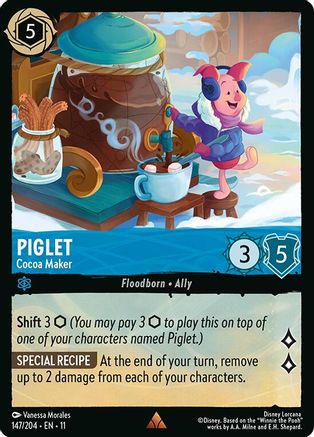 Piglet - Cocoa Maker (147/204) - Winterspell | Grognard Games