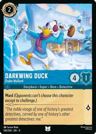 Darkwing Duck - Drake Mallard (145/204) - Winterspell Cold Foil | Grognard Games