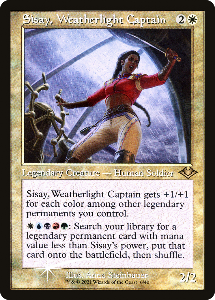 Sisay, Weatherlight Captain (MH1-006) - Modern Horizons 1 Timeshifts Etched Foil | Grognard Games