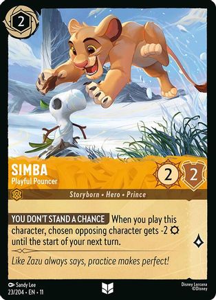 Simba - Playful Pouncer (23/204) - Winterspell | Grognard Games