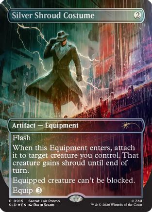 Silver Shroud Costume (SLD-915) - Secret Lair Drop Series Foil | Grognard Games