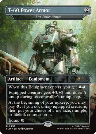 T-60 Power Armor - T-45 Power Armor (SLD-2452) - Secret Lair Drop Series | Grognard Games
