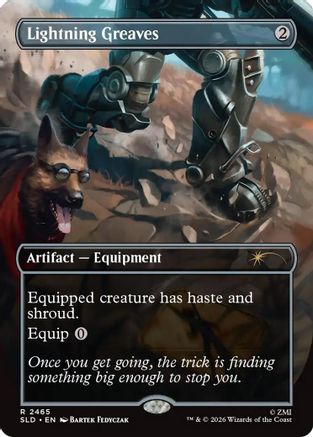 Lightning Greaves (2465) (SLD-2465) - Secret Lair Drop Series Foil | Grognard Games
