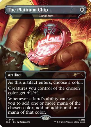The Platinum Chip - Caged Sun (SLD-2461) - Secret Lair Drop Series | Grognard Games