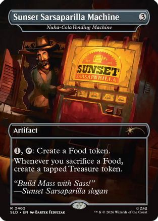 Sunset Sarsaparilla Machine - Nuka-Cola Vending Machine (SLD-2462) - Secret Lair Drop Series | Grognard Games