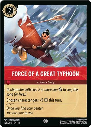Force of a Great Typhoon (128/204) - Winterspell Cold Foil | Grognard Games