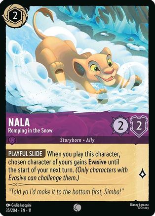 Nala - Romping in the Snow (35/204) - Winterspell | Grognard Games