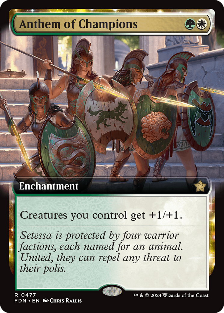 Anthem of Champions (Extended Art) [Foundations] | Grognard Games