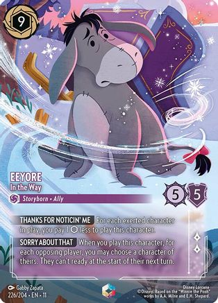 Eeyore - In the Way (Enchanted) (226/204) - Winterspell Holofoil | Grognard Games