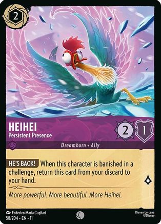 HeiHei - Persistent Presence (58/204) - Winterspell Cold Foil | Grognard Games