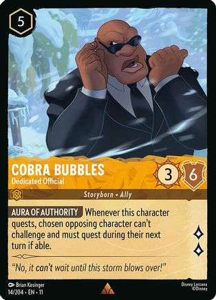 Cobra Bubbles - Dedicated Official (14/204) - Winterspell | Grognard Games