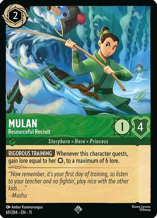 Mulan - Resourceful Recruit (69/204) - Winterspell | Grognard Games