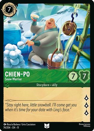 Chien-Po  - Snow Warrior (74/204) - Winterspell Cold Foil | Grognard Games