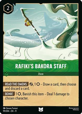 Rafiki's Bakora Staff (99/204) - Winterspell Cold Foil | Grognard Games
